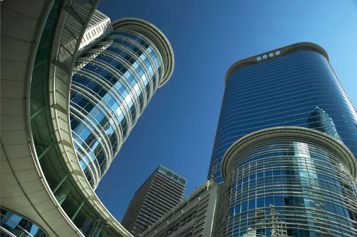 Downtown Houston commercial real estate skyline
